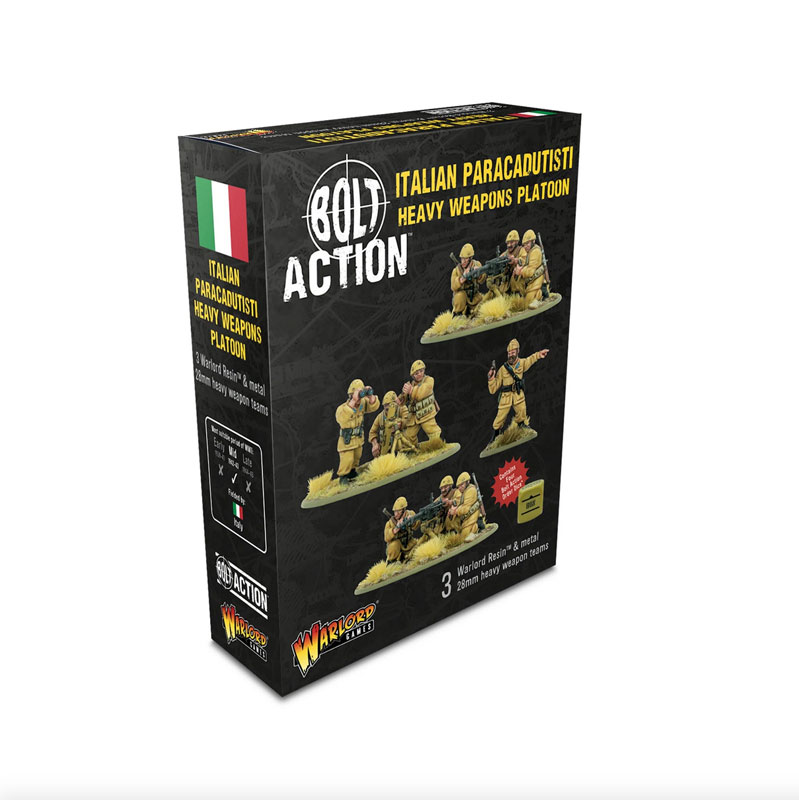 Warlord Games Bolt Action Italian Paracadutisti Heavy Weapons Platoon