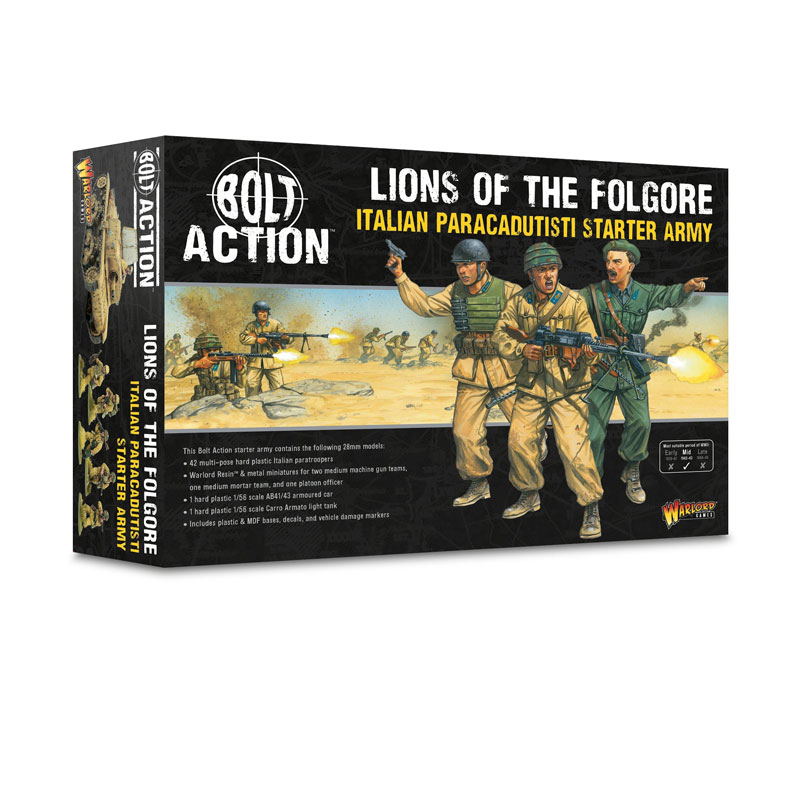 Warlord Games Bolt Action Lions of the Folgore - Italian Paracadutisti Starter Army
