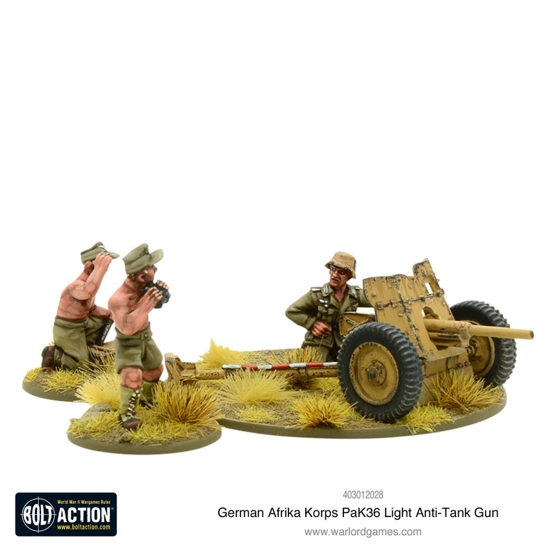 WWII Afrika Korps Pak 36 Light Anti-Tank Gun