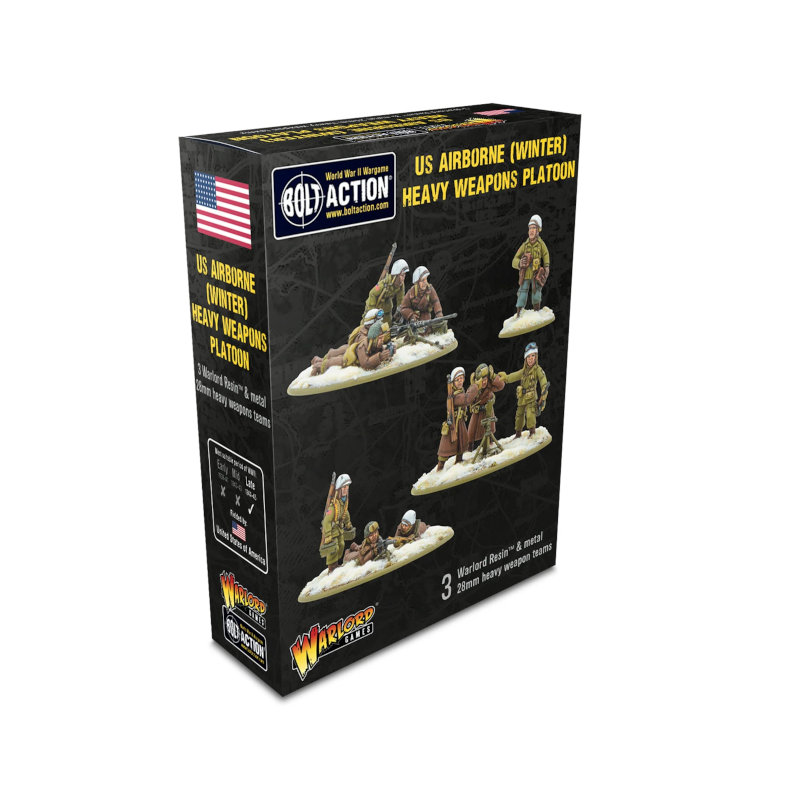 Warlord Bolt Action US Airborne (Winter) Heavy Weapons Platoon
