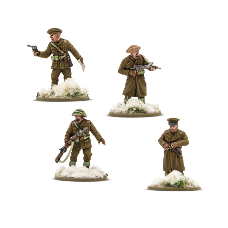 Warlord Bolt Action British & Canadian Infantry (Winter) Platoon Commanders