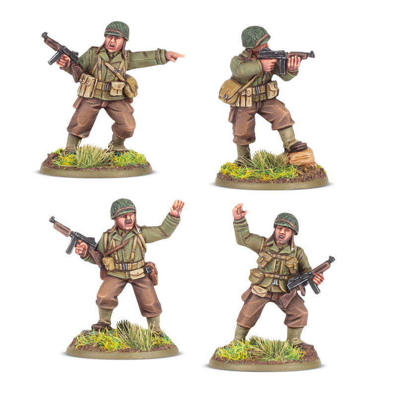 Warlord Bolt Action US Rangers Platoon Commanders