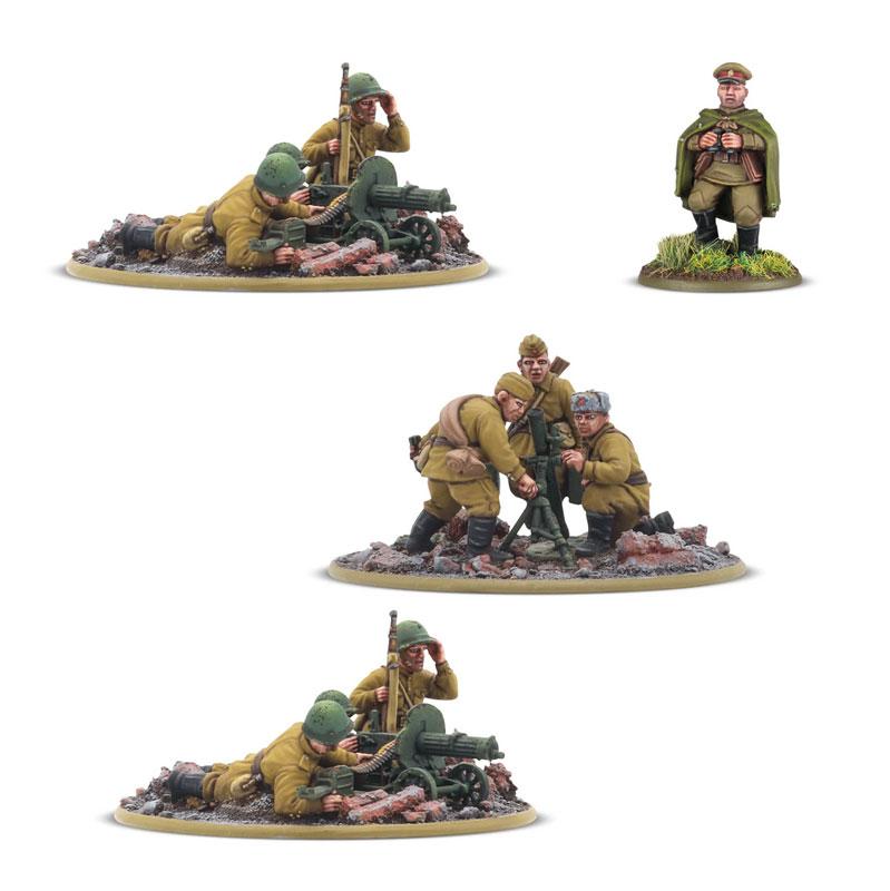 Warlord Bolt Action Soviet Infantry Heavy Weapons Platoon
