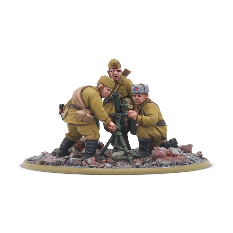 Warlord Bolt Action Soviet Army Medium Mortar Team