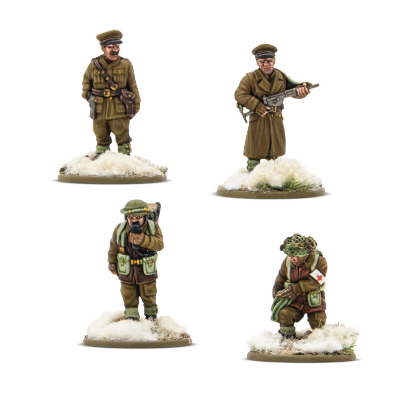 Warlord Bolt Action British & Canadian Infantry (Winter) HQ