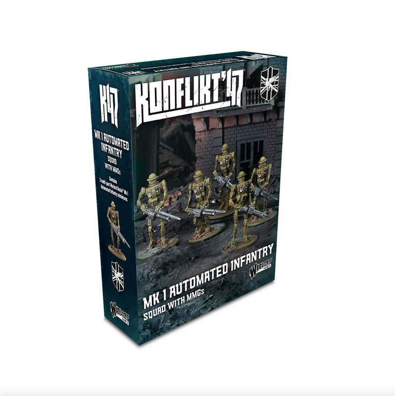 Warlord Games Konflict 47: Mk I Automated Infantry Squad with MMG