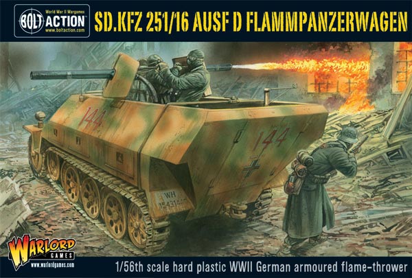 WWII German Sd.Kfz 251/16 Flammpanzerwagen Plastic Box Set