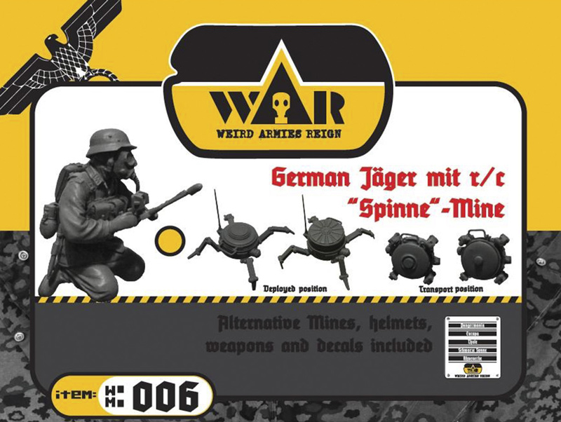 German Jager with Remote-Control Spinne-Mine - ONLY 1 AVAILABLE