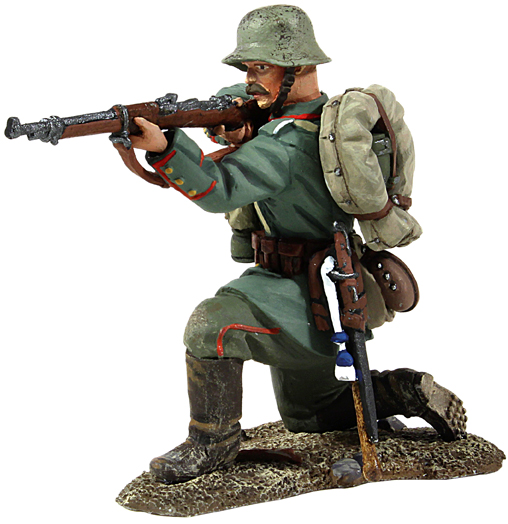 WWI German Infantry 1916-18 Kneeling Firing