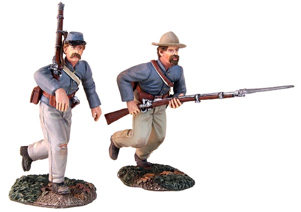 At the Double Quick! Confederate Charging Set
