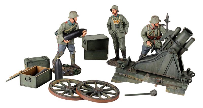 WWI 1916 German 170 cm Minenwerfer with Three Infantry 