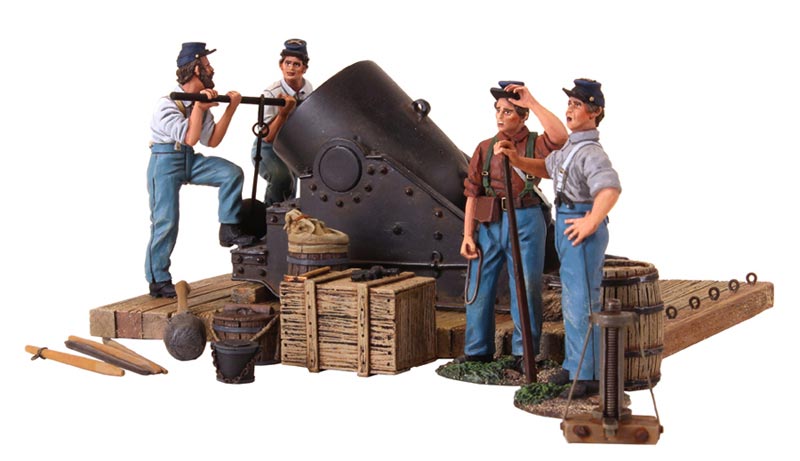 Union 13 Inch Mortar and 4 Man Crew