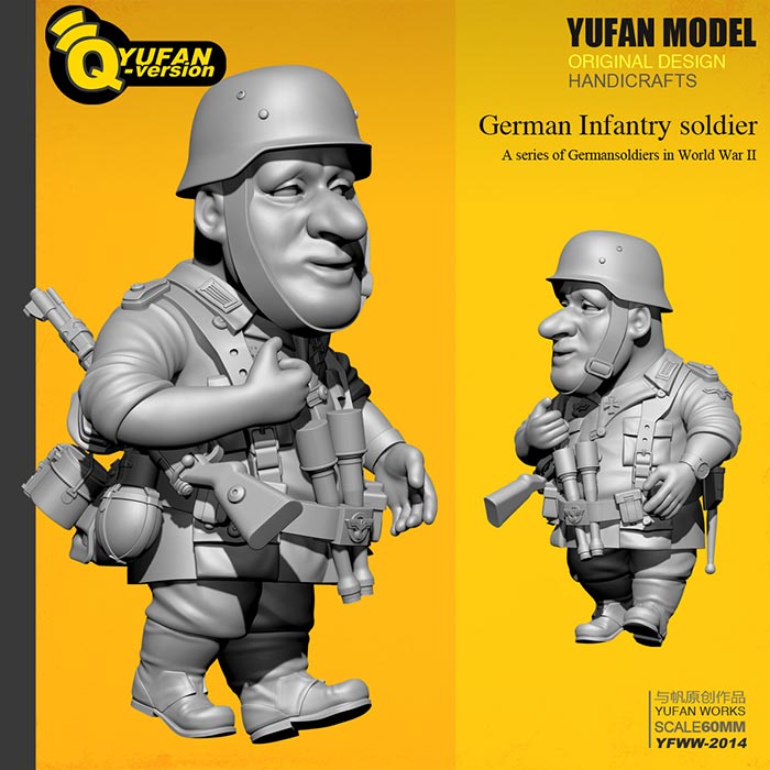 WWII German Infantryman - Toon Q Version