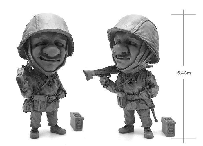 WWII German Machine Gunner - Q Toon Version