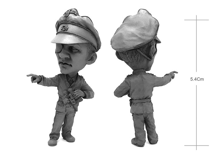 WWII German Panzer Officer - Q Toon Version