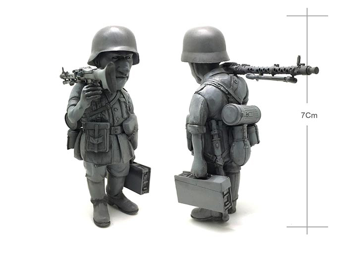 WWII German Machine Gunner - Q Toon Version