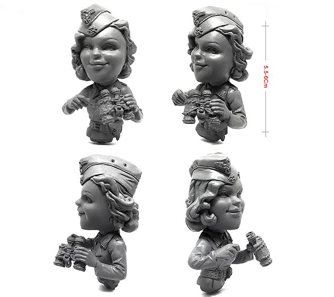 WWII Russian Tank Girl - Q Toon Version