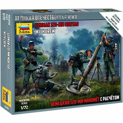 German 120mm Mortar w/4 Crew (Snap)