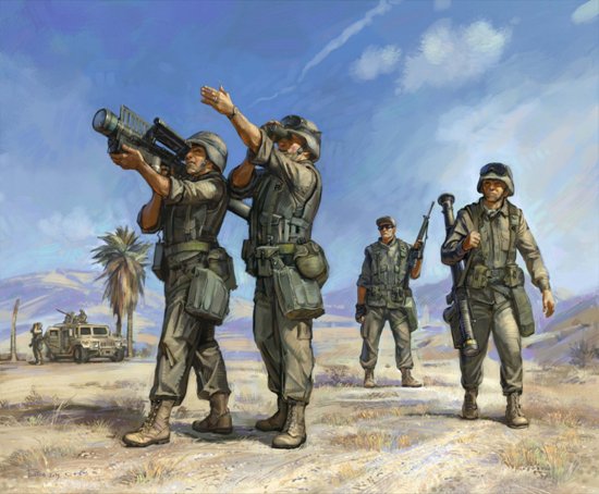 U.S. AA-Missile Launcher Stinger w/Crew