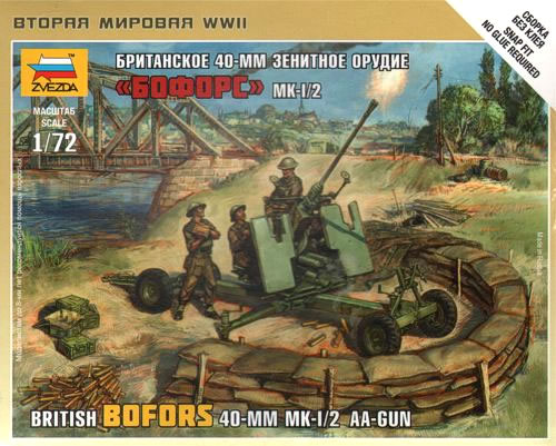 WWII British Bofors 40mm Mk.2 AA Gun