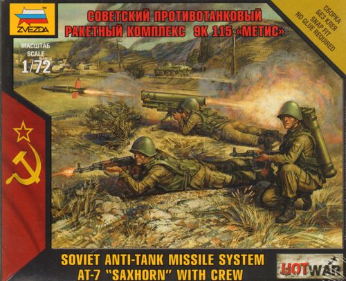 Soviet Anti-Tank Missile System AT-7 Saxhorn with Crew