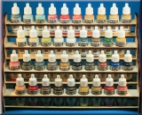 Paint Bottle Rack for Andrea, Vallejo Type Paint Holds- 38 Bottles