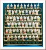 Paint Bottle Rack for Andrea, Vallejo Type Paint Holds- 57 Bottles