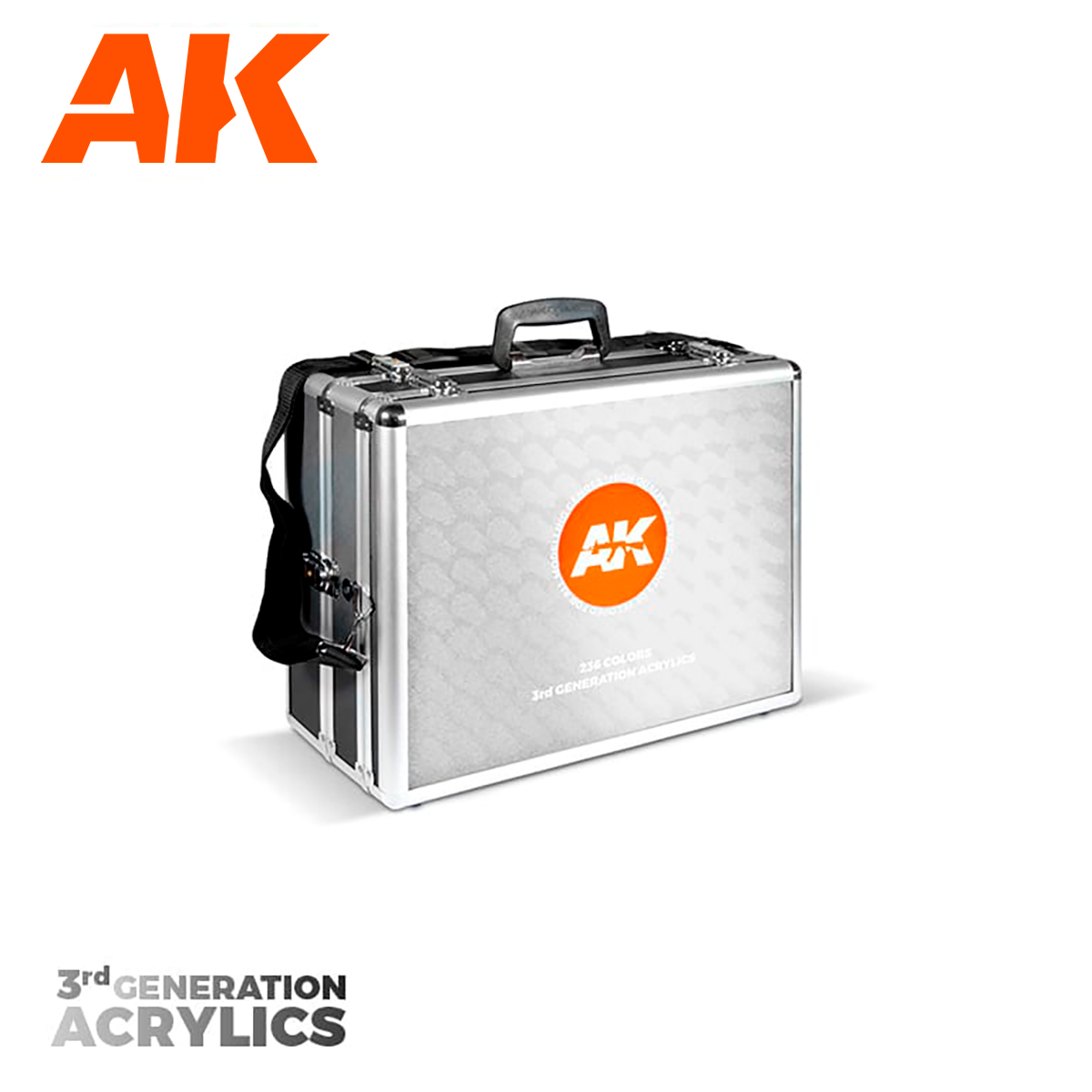 AK Interactive 3G Acrylics Briefcase - 236 Colors Full Range