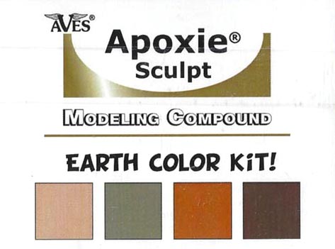 Apoxie Sculpt Color Kit - Earth Tones