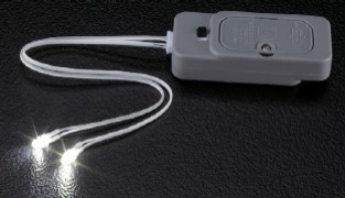 Lighting Unit: Switch/Battery Box Wired w/2 white LED lights
