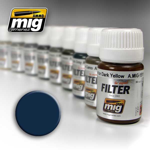 Enamel Filters: Blue Filter For Dark Grey