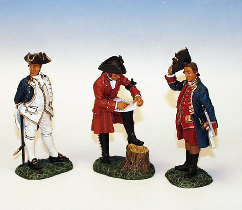 BRITISH GENERAL WOLFE AND OFFICERS