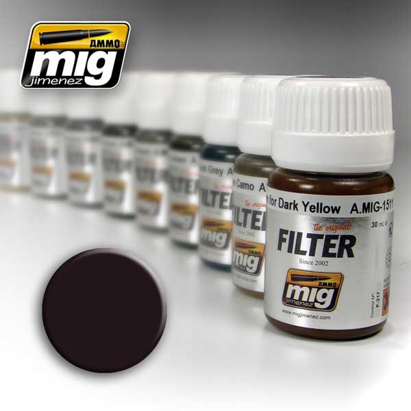 Enamel Filters: Brown Filter For Dark Green