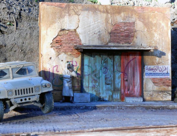 Afghan Street Scene Building Front w/Base