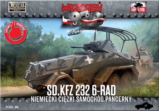 WII German SdKfz 232 6-Rad Heavy Armored Car