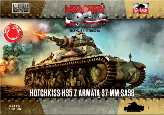 First to Fight - Hotchkiss H35 Tank w/37mm SA38 Gun
