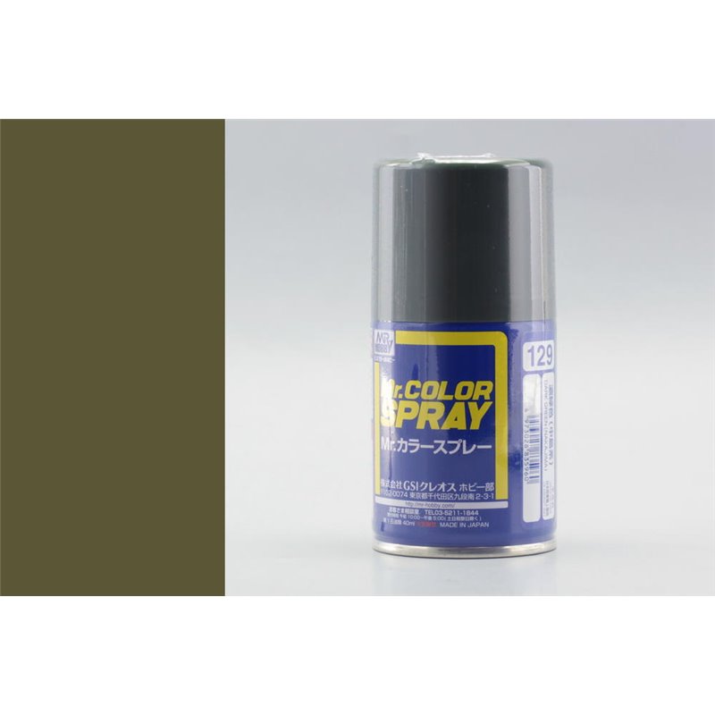 Mr. Color Spray Semi-Gloss Dark Green (Nakajima) 100ml