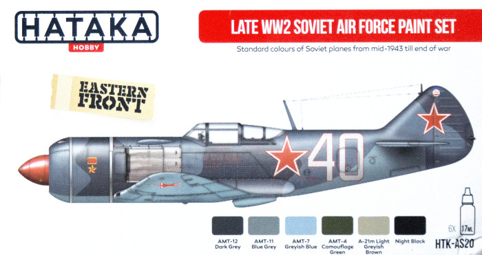 Red Line: Late WW2 Soviet Air Force Paint Set(6 Colors) Optimized For Airbrush