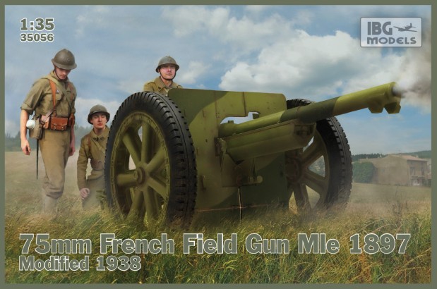 WWII 75mm Mle 1897 Modified 1938 French Field Gun
