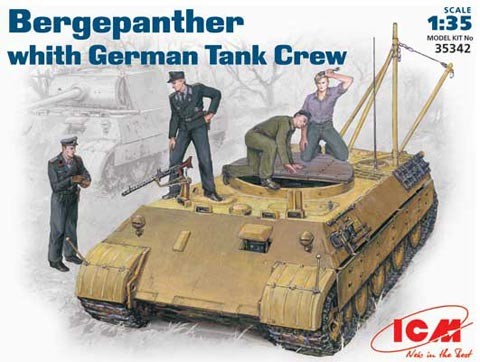 German Bergepanther Tank w/Crew