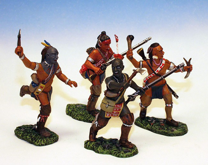 WOODLAND INDIANS ATTACKING #IW4 -1 AVAILABLE OOP
