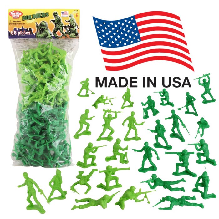 Timmee Plastic Army Men: Green Vs Tan 