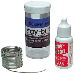 Stay-Brite Silver Bearing Solder w/Flux (1/2oz. ea./Bottle)