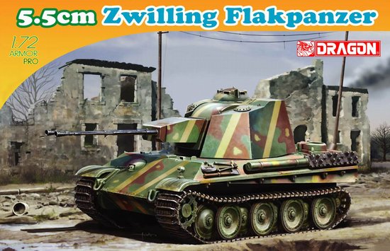 WWII German 5.5cm Zwilling Flakpanzer