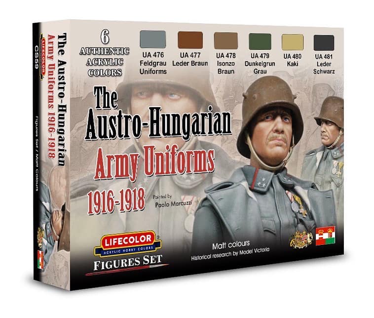 Austro-Hungarian Army Uniforms 1916-18 Acrylic Set (6 22ml Bottles)