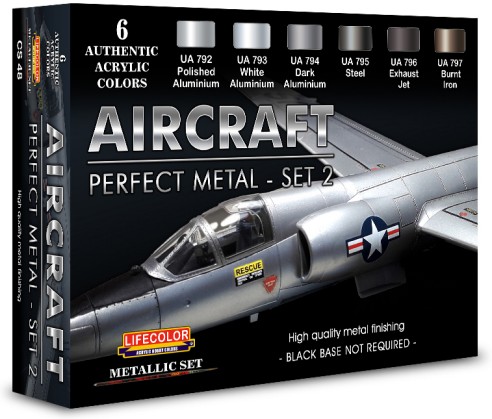 Aircraft Perfect Metal #2 Diorama Acrylic Set (6 22ml Bottles)