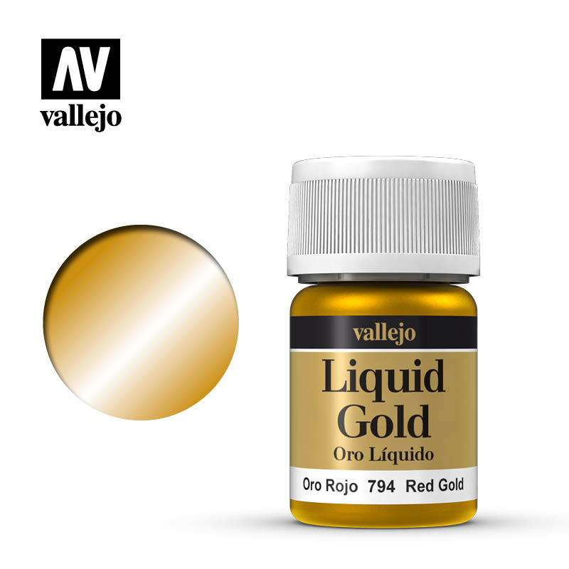 Alcohol Based Metallic Red Gold 35ml Bottle 215