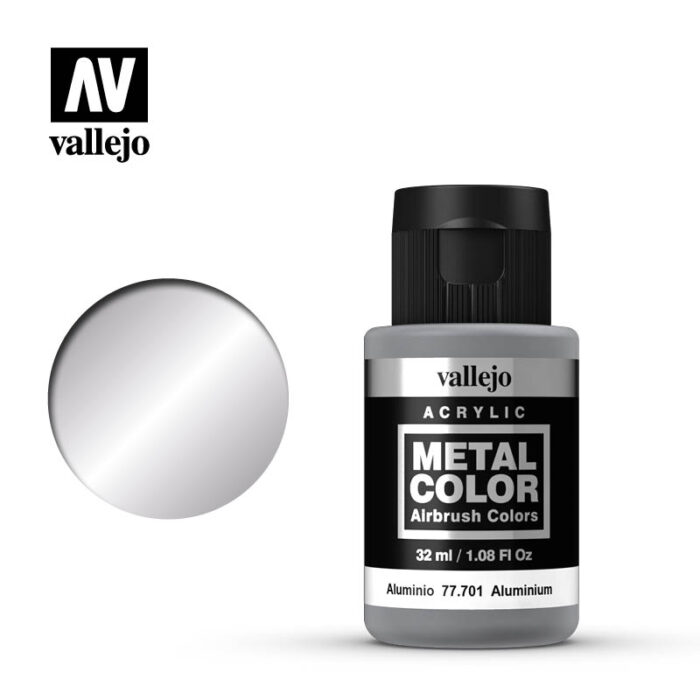 Vallejo Metal Color: Aluminum Metal Color 32ml Bottle