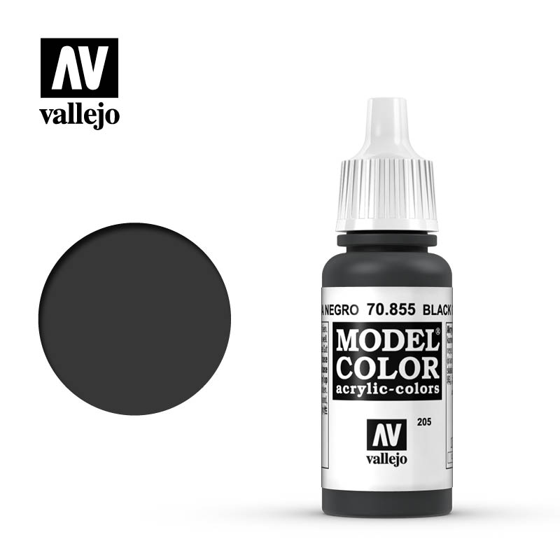 Model Color Black Glaze 205