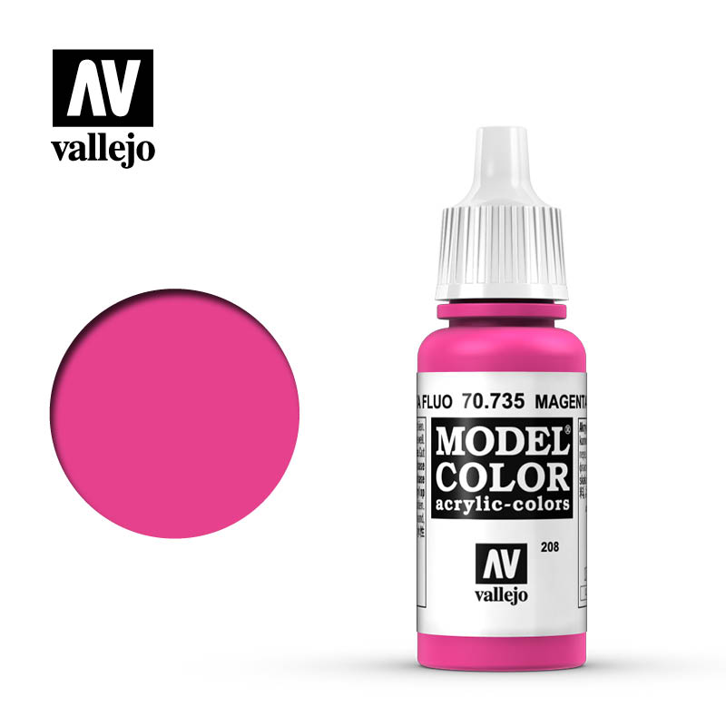 Model Color Fluorescent Magenta 208